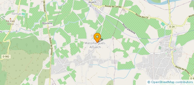 localisation de l'entreprise LA BRUGUIERE DE TORNAC  TORNAC