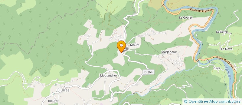 localisation de l'entreprise LA BRUGUIERE RF  SAINT-SAUVEUR-DE-MONTAGUT