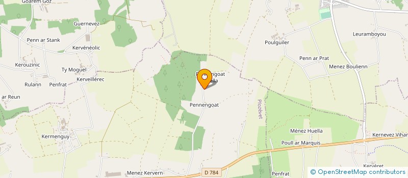 localisation de l'entreprise LA BRULERIE  PLOZEVET