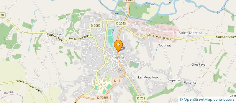 localisation de l'entreprise LA BRULERIE à RIBERAC