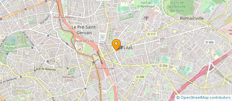 localisation de l'entreprise LA BRULERIE DES LILAS à LES LILAS