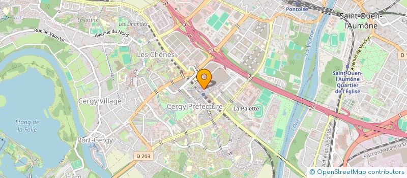 localisation de l'entreprise LA BRULERIE PELINE  CERGY