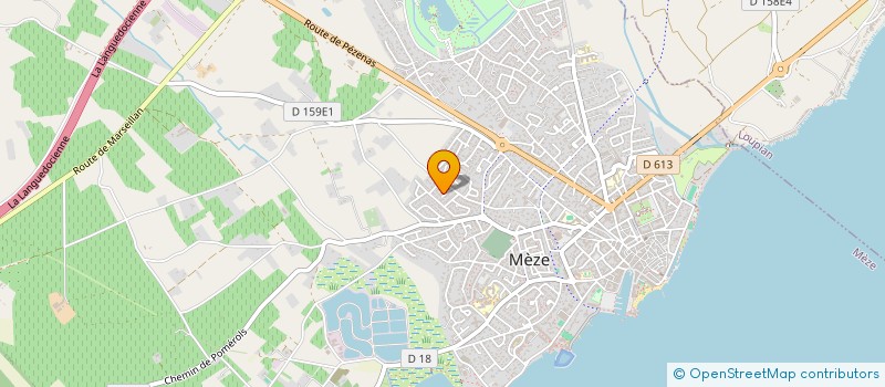 localisation de l'entreprise LA BRUNA à MEZE