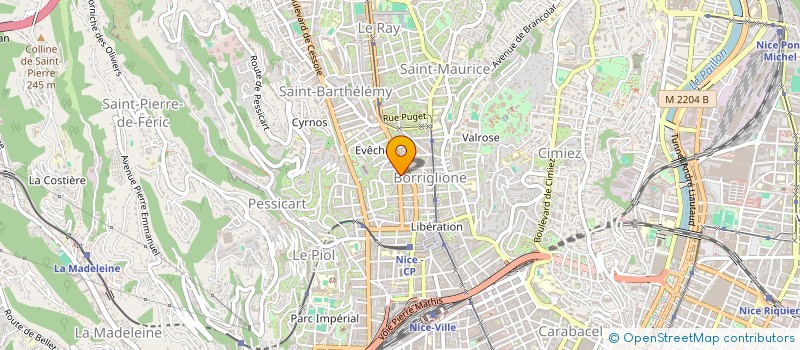 localisation de l'entreprise LA BRUNCH FACTORY  NICE