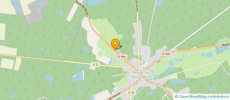 localisation de l'entreprise LA BRUNETTE  NEUVY-SUR-BARANGEON