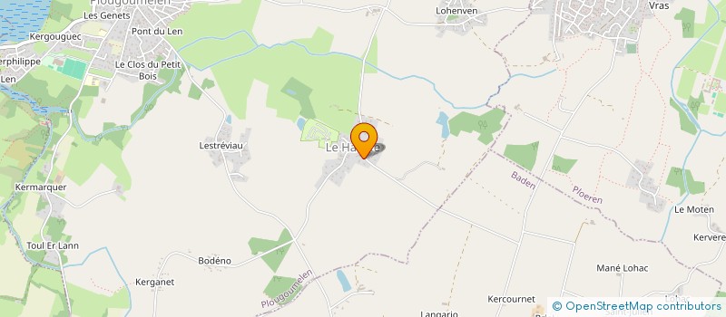 localisation de l'entreprise LA BRUTI  PLOUGOUMELEN