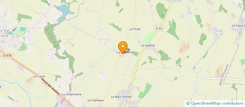 localisation de l'entreprise LA BRUYERE à RIVES D'ANDAINE