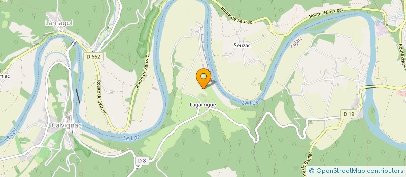 localisation de l'entreprise LA BRUYERE  CALVIGNAC