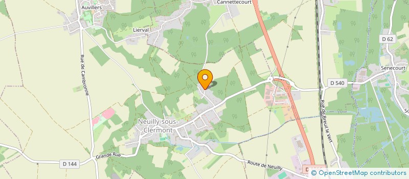 localisation de l'entreprise LA BRUYERE  NEUILLY-SOUS-CLERMONT