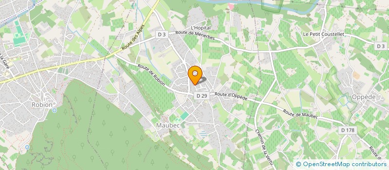 localisation de l'entreprise LA BRUYERE  MAUBEC