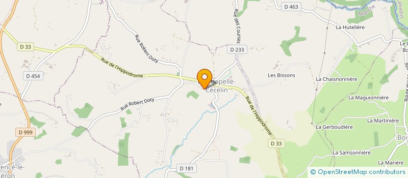 localisation de l'entreprise LA BRUYERE  SAINT-JEAN-LE-THOMAS