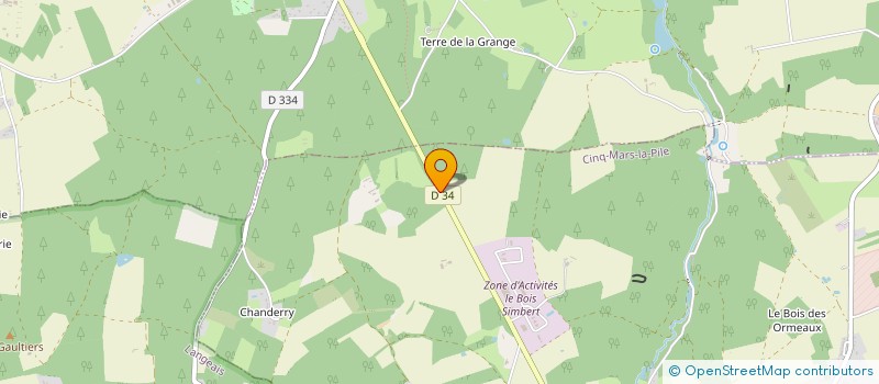 localisation de l'entreprise LA BRUYERE  CINQ-MARS-LA-PILE