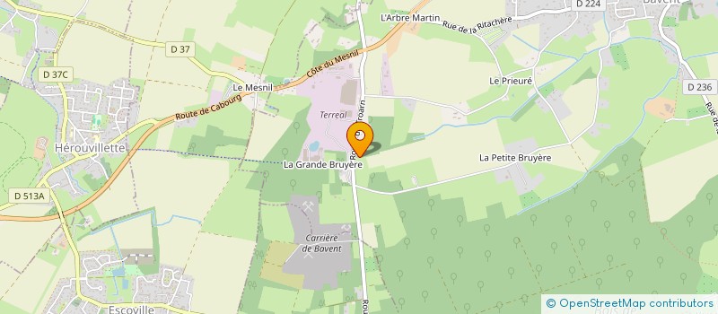 localisation de l'entreprise LA BRUYERE DE BAVENT  BAVENT