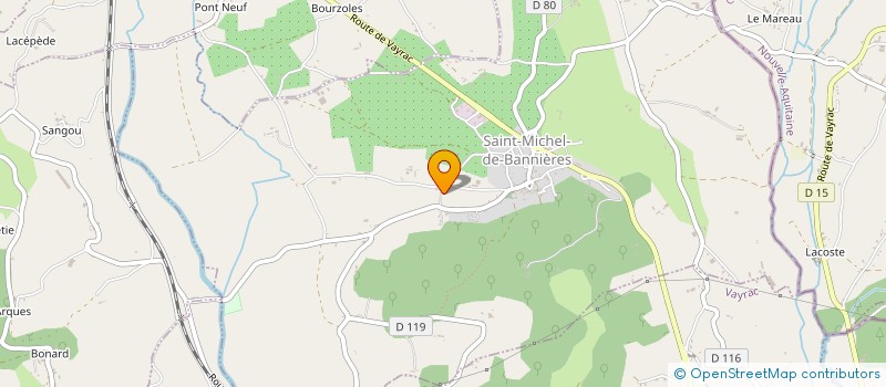 localisation de l'entreprise LA BRUYLE  SAINT-MICHEL-DE-BANNIERES