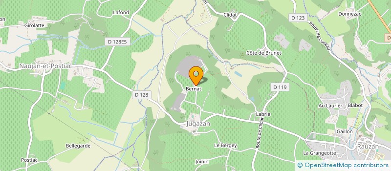localisation de l'entreprise LA BTC  JUGAZAN