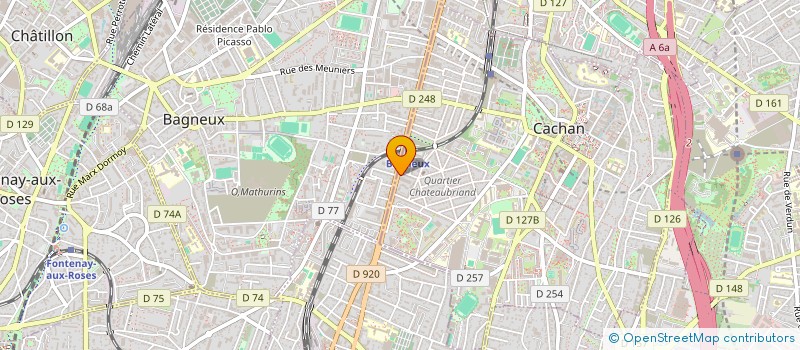 localisation de l'entreprise LA BUANDERIE à CACHAN
