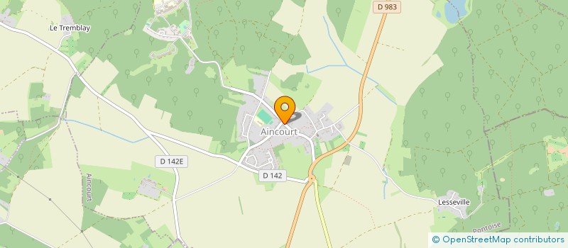 localisation de l'entreprise LA BUCAILLE à AINCOURT