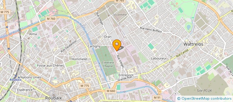 localisation de l'entreprise LA BUCHE 59  ROUBAIX