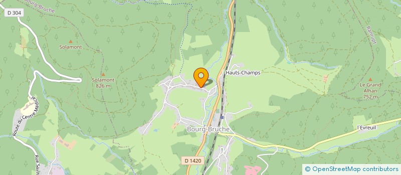 localisation de l'entreprise LA BUCHE - BOIS DE CHAUFFAGE à BOURG-BRUCHE