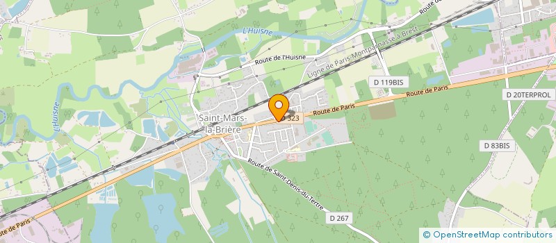 localisation de l'entreprise LA BUCHE FORESTIERE à CHAMPAGNE