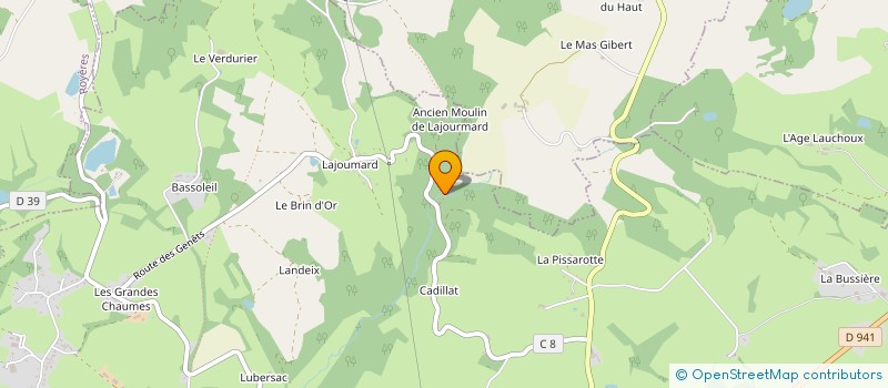 localisation de l'entreprise LA BUCHE LIMOUSINE à EYBOULEUF