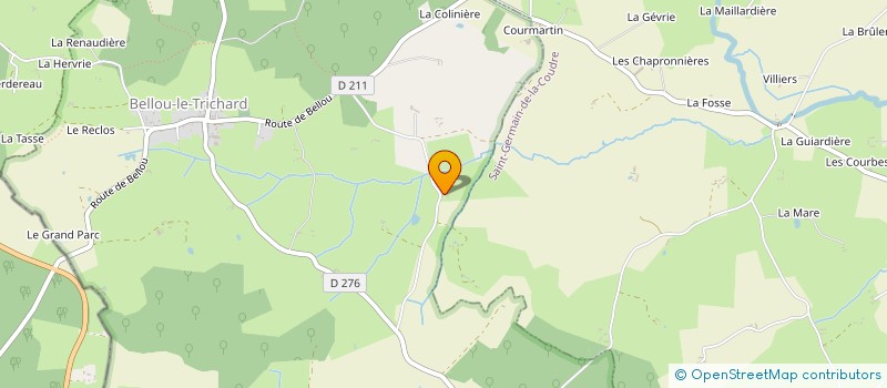 localisation de l'entreprise LA BUCHERE à BELLOU-LE-TRICHARD