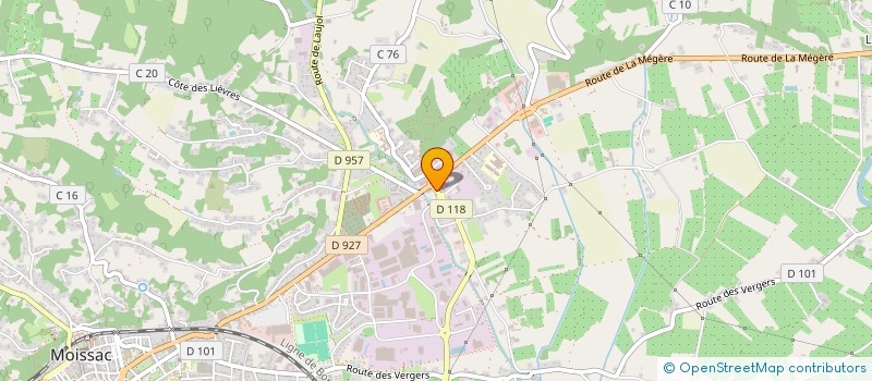 localisation de l'entreprise LA BUFFETERIE  MOISSAC