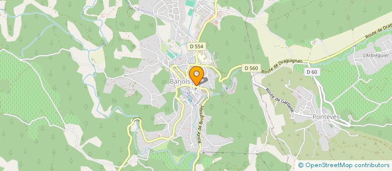 localisation de l'entreprise LA BUGARDIERE à BARJOLS