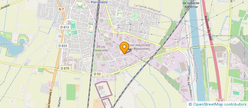 localisation de l'entreprise LA BUISSIERE à BARJAC