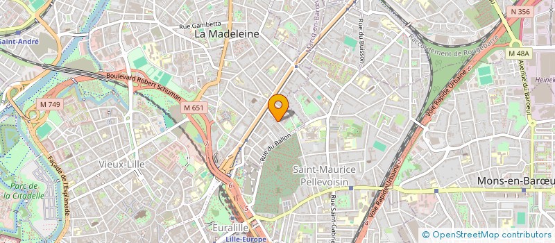 localisation de l'entreprise LA BUISSIERE à LA MADELEINE