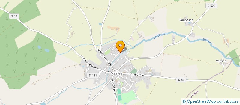 localisation de l'entreprise LA BUISSONIERE 17  VASLES