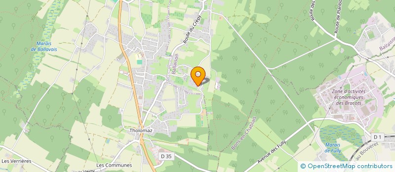 localisation de l'entreprise LA BUISSONNIERE  BALLAISON