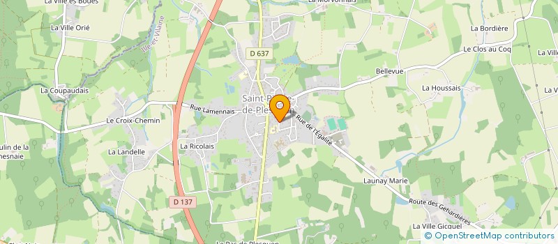 localisation de l'entreprise LA BUISSONNIERE  MESNIL-ROC'H