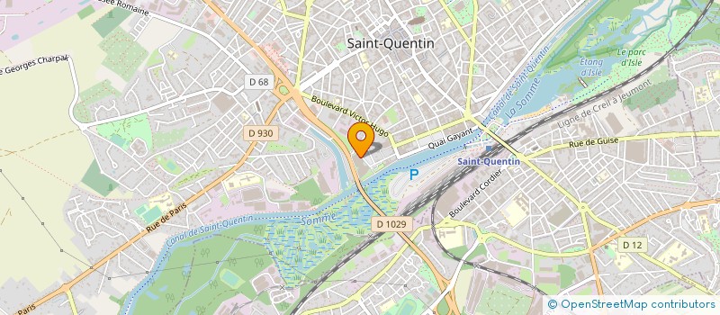 localisation de l'entreprise LA BUL à SAINT-QUENTIN
