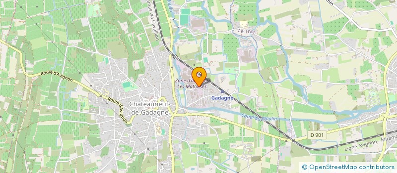 localisation de l'entreprise LA BULL'TONIC  CHATEAUNEUF-DE-GADAGNE