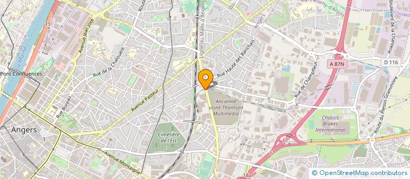localisation de l'entreprise LA BULLE à ANGERS