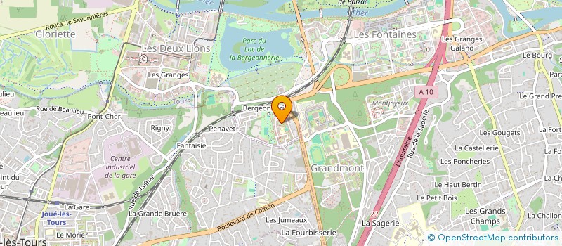 localisation de l'entreprise LA BULLE  TOURS