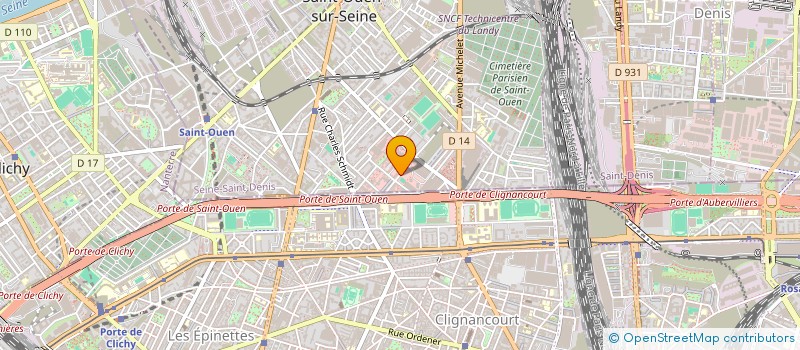 localisation de l'entreprise LA BULLE à SAINT-OUEN-SUR-SEINE