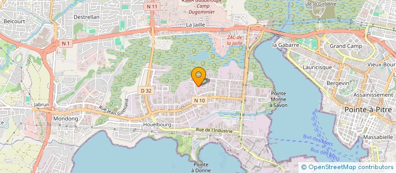 localisation de l'entreprise LA BULLE  BAIE-MAHAULT