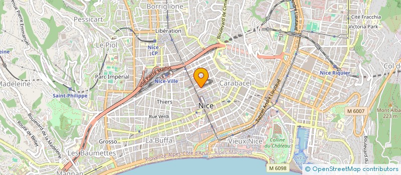 localisation de l'entreprise LA BULLE à NICE