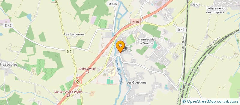localisation de l'entreprise LA BULLE à ANGOULEME