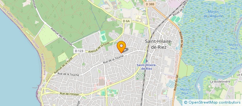 localisation de l'entreprise LA BULLE à SAINT-HILAIRE-DE-RIEZ