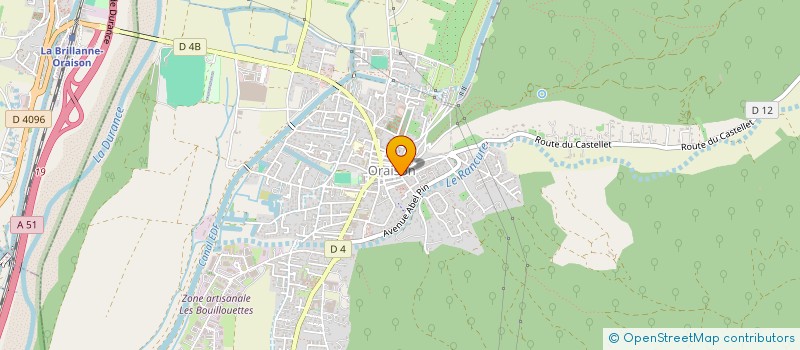 localisation de l'entreprise LA BULLE  ORAISON