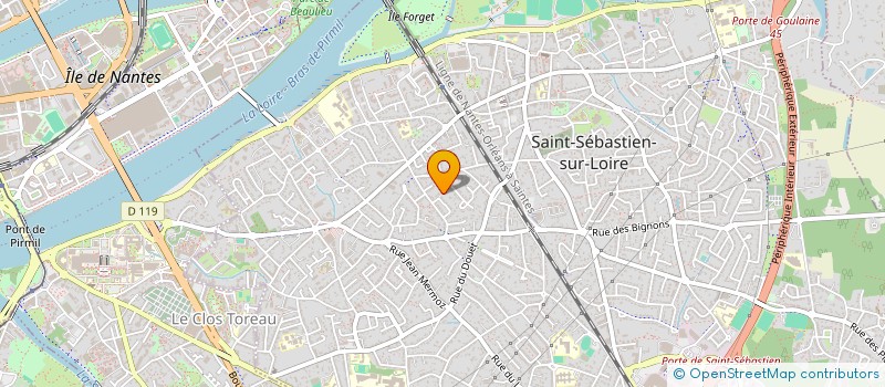 localisation de l'entreprise LA BULLE A IDEES  SAINT-SEBASTIEN-SUR-LOIRE