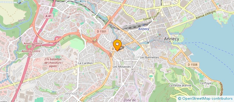 localisation de l'entreprise LA BULLE CHOREGRAHIQUE  ANNECY