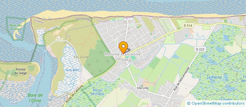 localisation de l'entreprise LA BULLE CREATIVE  MERVILLE-FRANCEVILLE-PLAGE