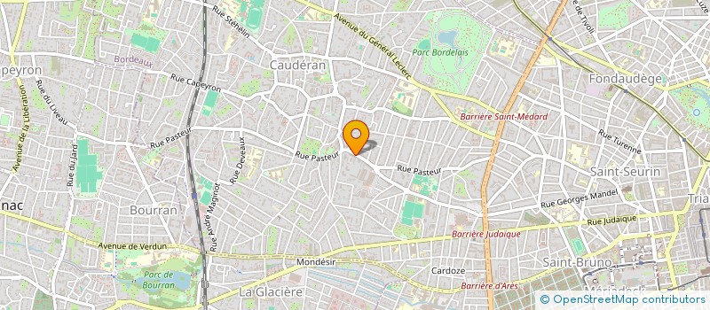 localisation de l'entreprise LA BULLE D'EAU à BORDEAUX