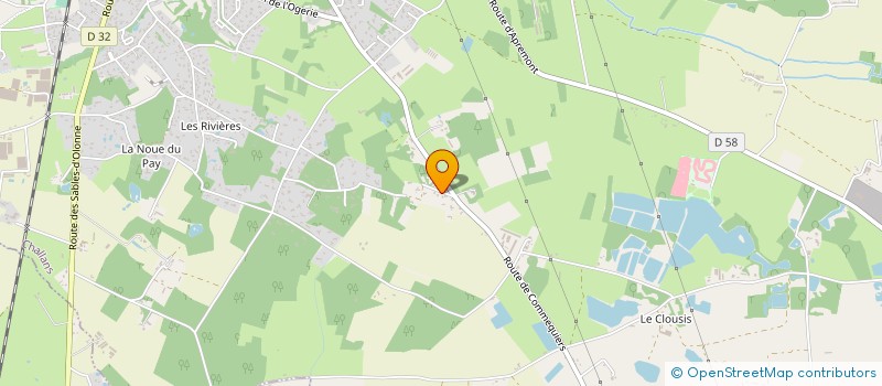 localisation de l'entreprise LA BULLE D'HER à CHALLANS