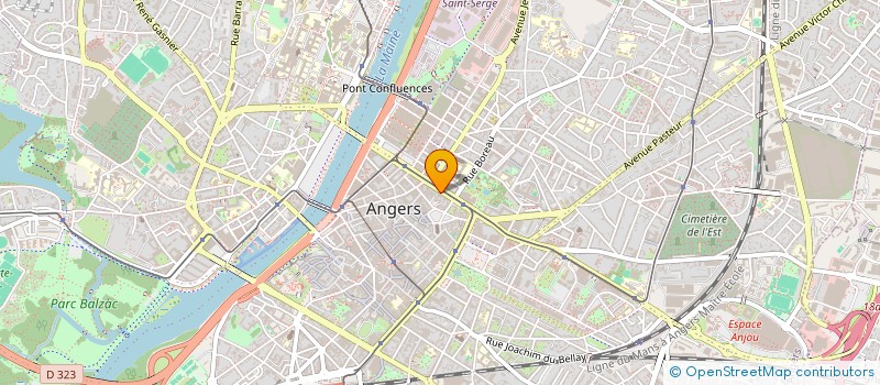 localisation de l'entreprise LA BULLE D'OR à ANGERS