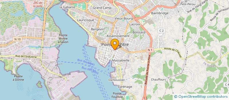 localisation de l'entreprise LA BULLE DE BEAUTE à POINTE A PITRE